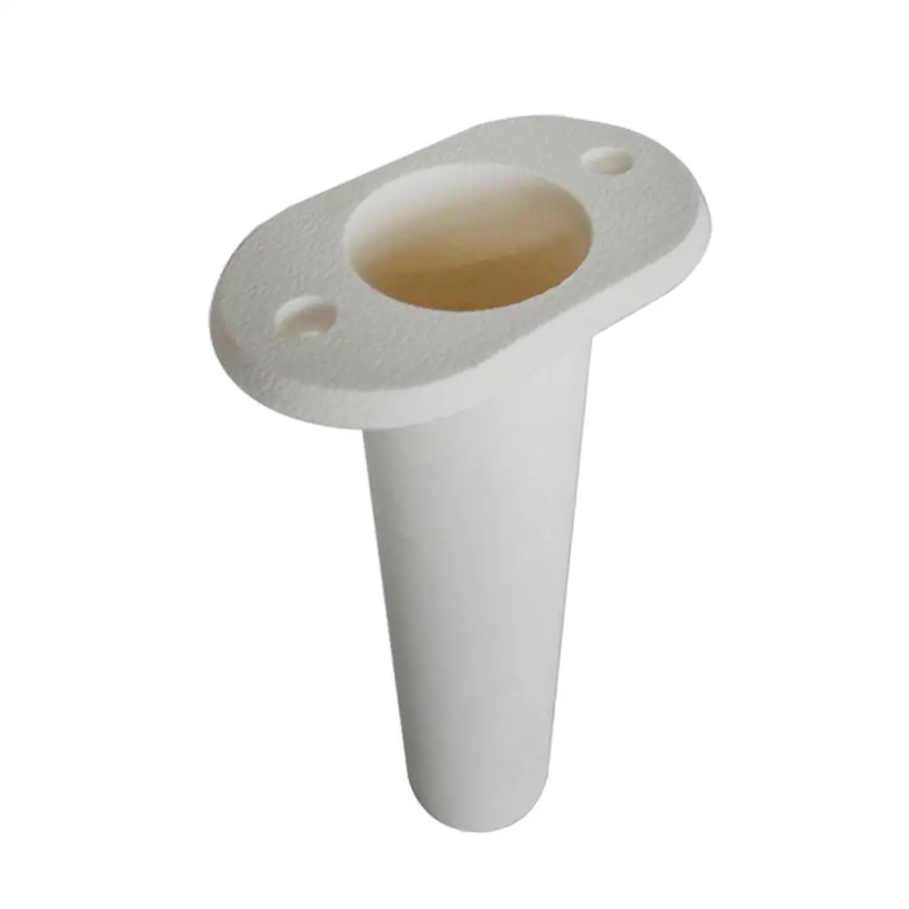 

8" Plastic Fishing Rod Holder Flush Mount Boat Yacht Pole Stand 90 Degree
