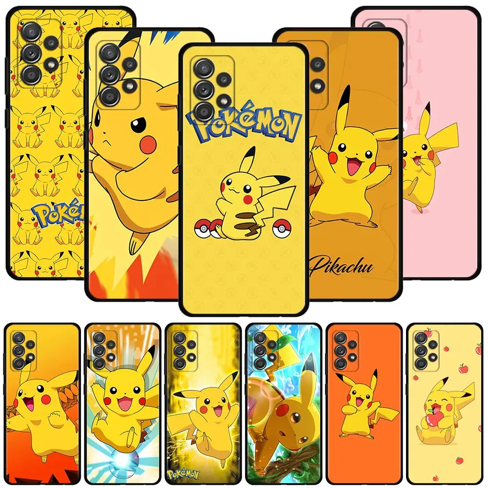 

Pokemon Pikachu Cute Phone Case For Samsung Galaxy A72 A12 A52 A51 A71 A21s A02s Cover A32 A11 A31 A41 A52s A22 A13 A03s Capa