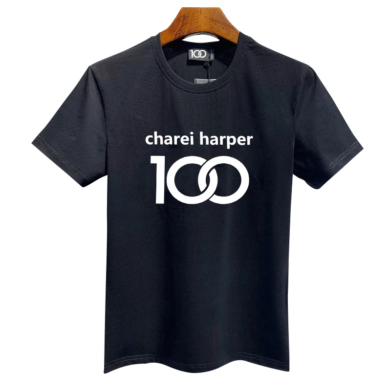 CHAREIHARPER DSQDT594 хлопковая мужская футболка с коротким рукавом итальянский дизайн