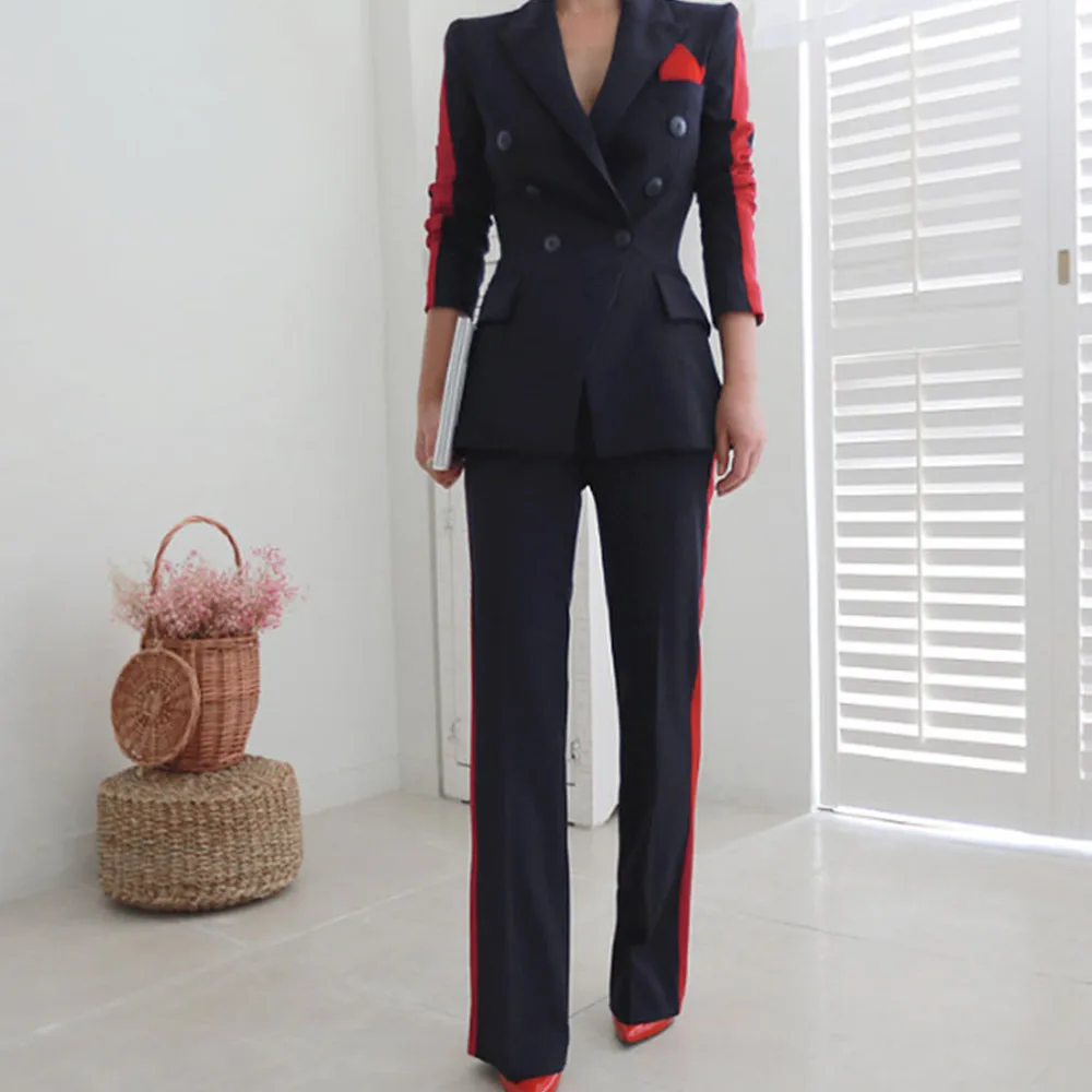 New Arrival Women High Quality Temperament Fashion Wild Suit Slim Pant Comfortable Thick Warm Trend Outdoor Office Pant Suits