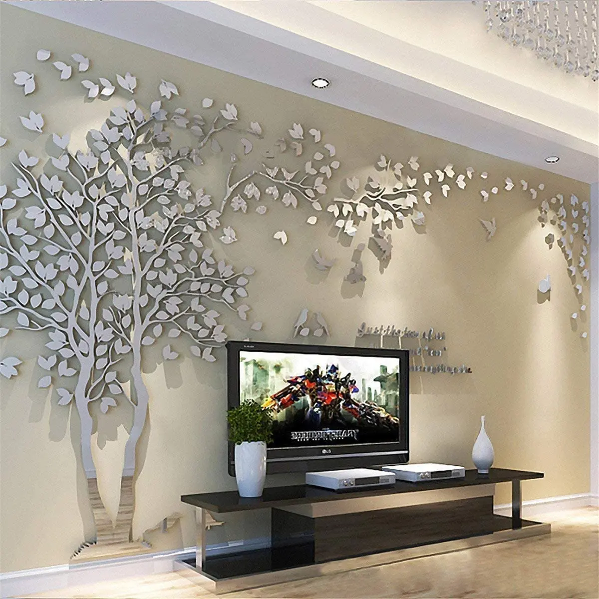 

3D Tree Wall Stickers, DIY Tree Wall Decals Adhesive Stickers Home Decor Arts for Living Room, Bedroom bedroom wallpaper