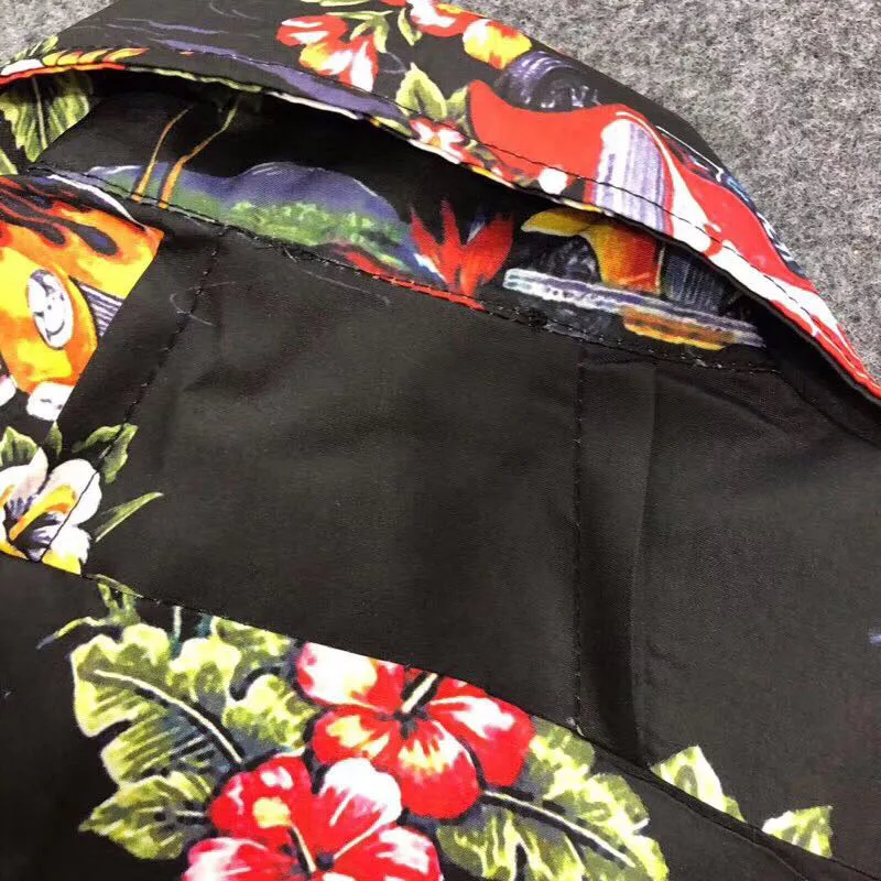 RHUDE Hawaiian Shirt Loose Print Men Women 1:1 High Quality High Street Short Sleeve Rhude Couple Shirt