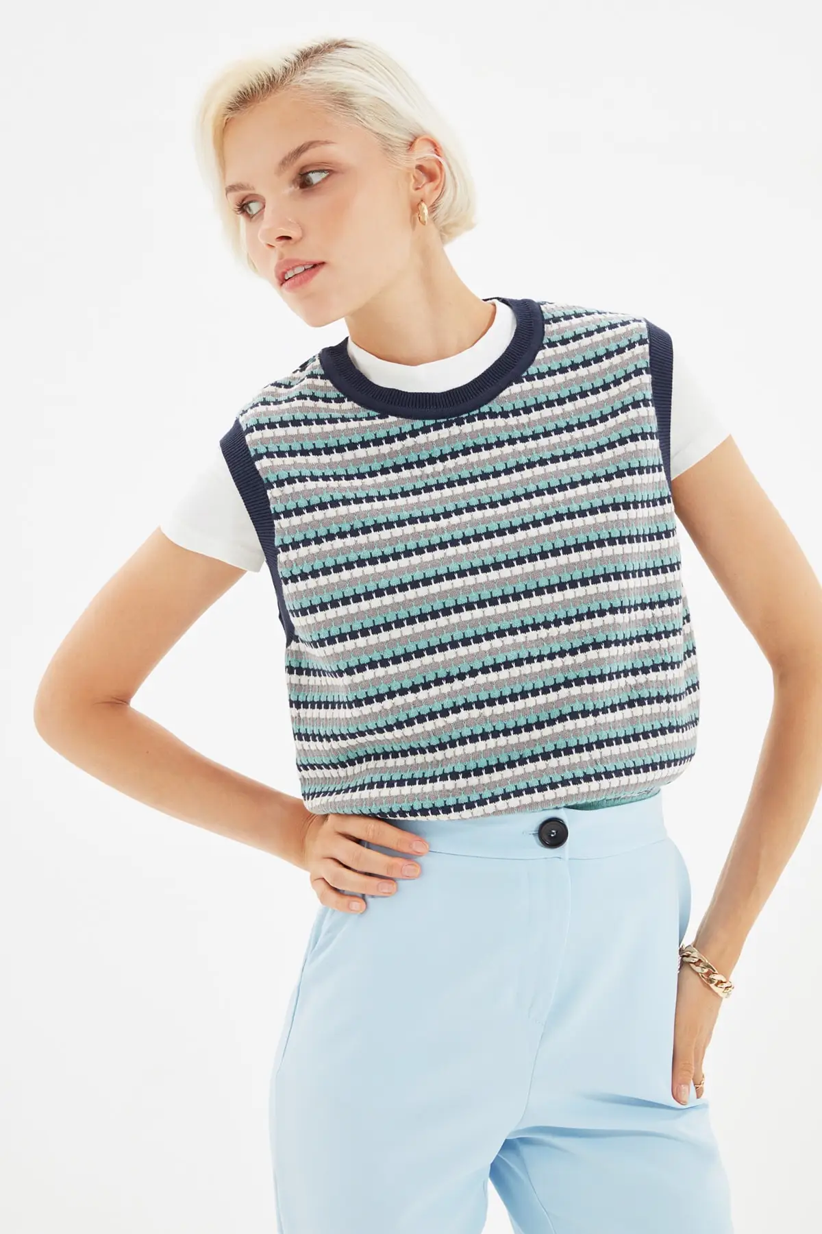 

Trendyol Bike Collar Knitwear Jumper TWOAW22SV0017