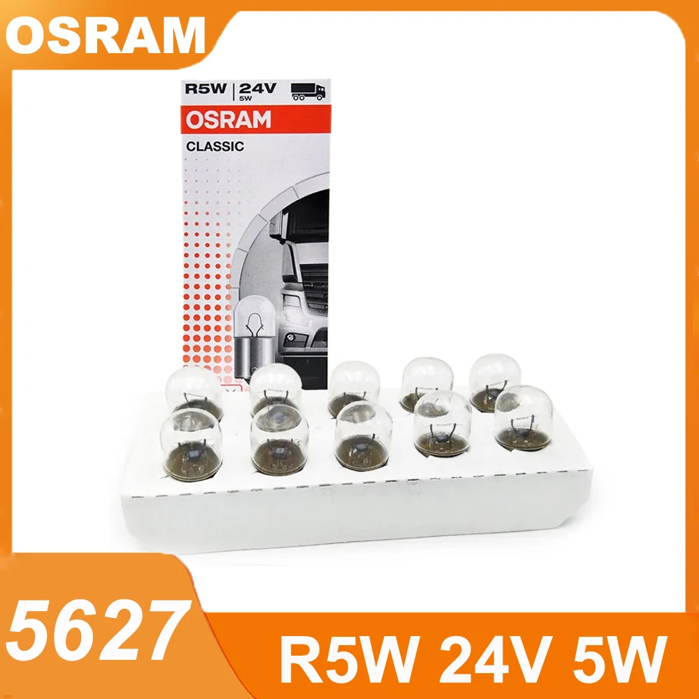 OSRAM 5627 R5W 24 В 5 Вт BA15s Оригинальный стандартный внутренний светильник для грузовика