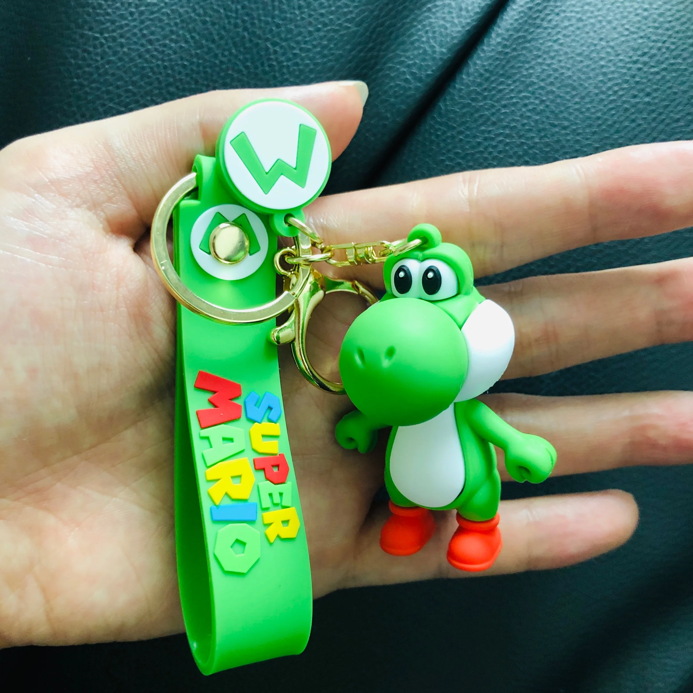 

6cm Cartoon Cute yoshi keyring keychain key chain Pendant Key Holder accessories