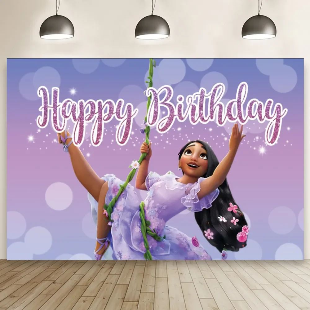 

Encanto Mirabel Theme Photography Vinyl Backdrops Custom Girls Birthday Party Christmas Background For Photo Studio