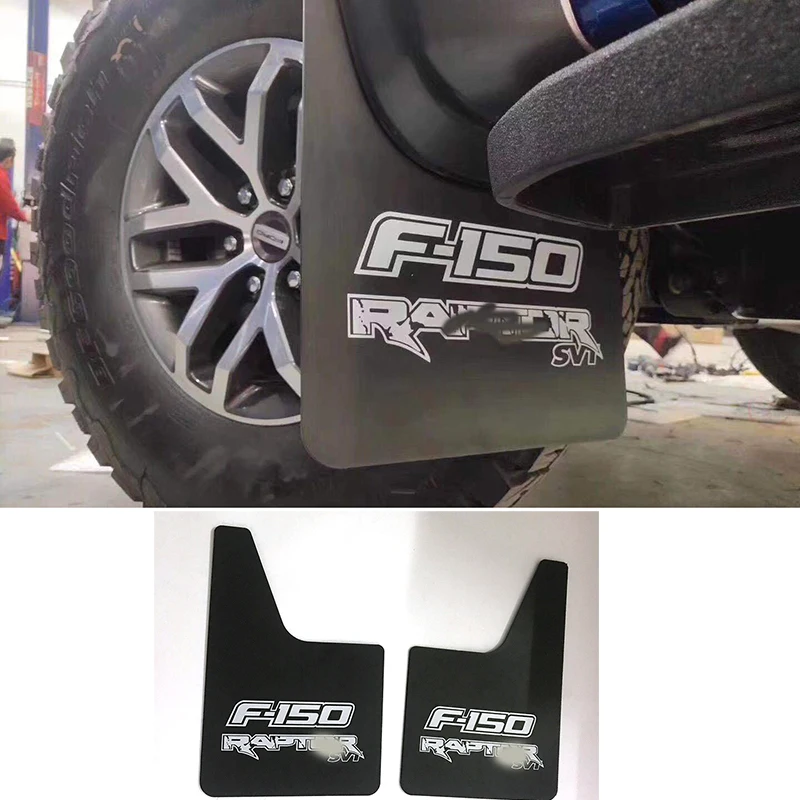 Фото Черное автомобильное брызговик для Ford F150 SVT RAPTO уменьшает пыленепроницаемость, грязь шины 4x4, аксессуары для бездорожья №4
