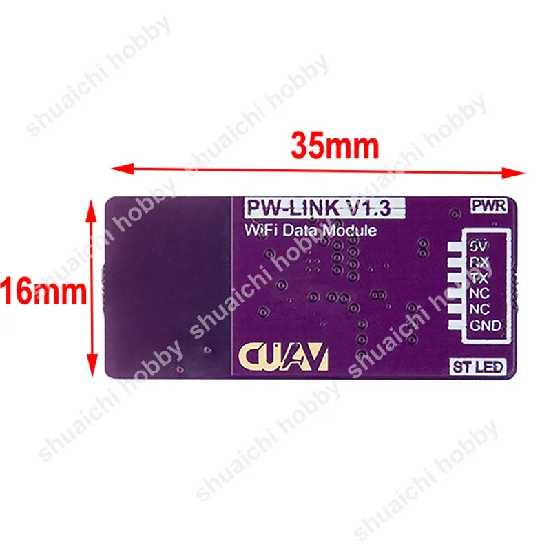 1PCS RC Model PW-LINK WiFi Data Transmission Module Wireless Telemetry Board for FPV Drone V5+ V7 Pix Flight Controller |