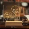 Gift for Mom and or Grandma Engraving Night Light ,Bedroom Decorative Table Lamp 5