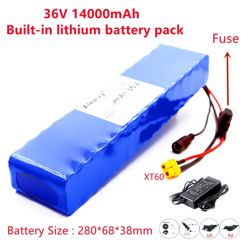 aliexpress.com - E-bike 36V 10s3p 14Ah lithium battery pack 18650 Li-Ion 350W 600w Motorcycle Scooter electric scooter Batteries built-in 20A BMS
