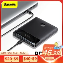 Baseus 100W Power Bank 20000mAh Type C PD Fast Charging Powerbank Portable External Battery USB Quick Charge For Macbook Laptop