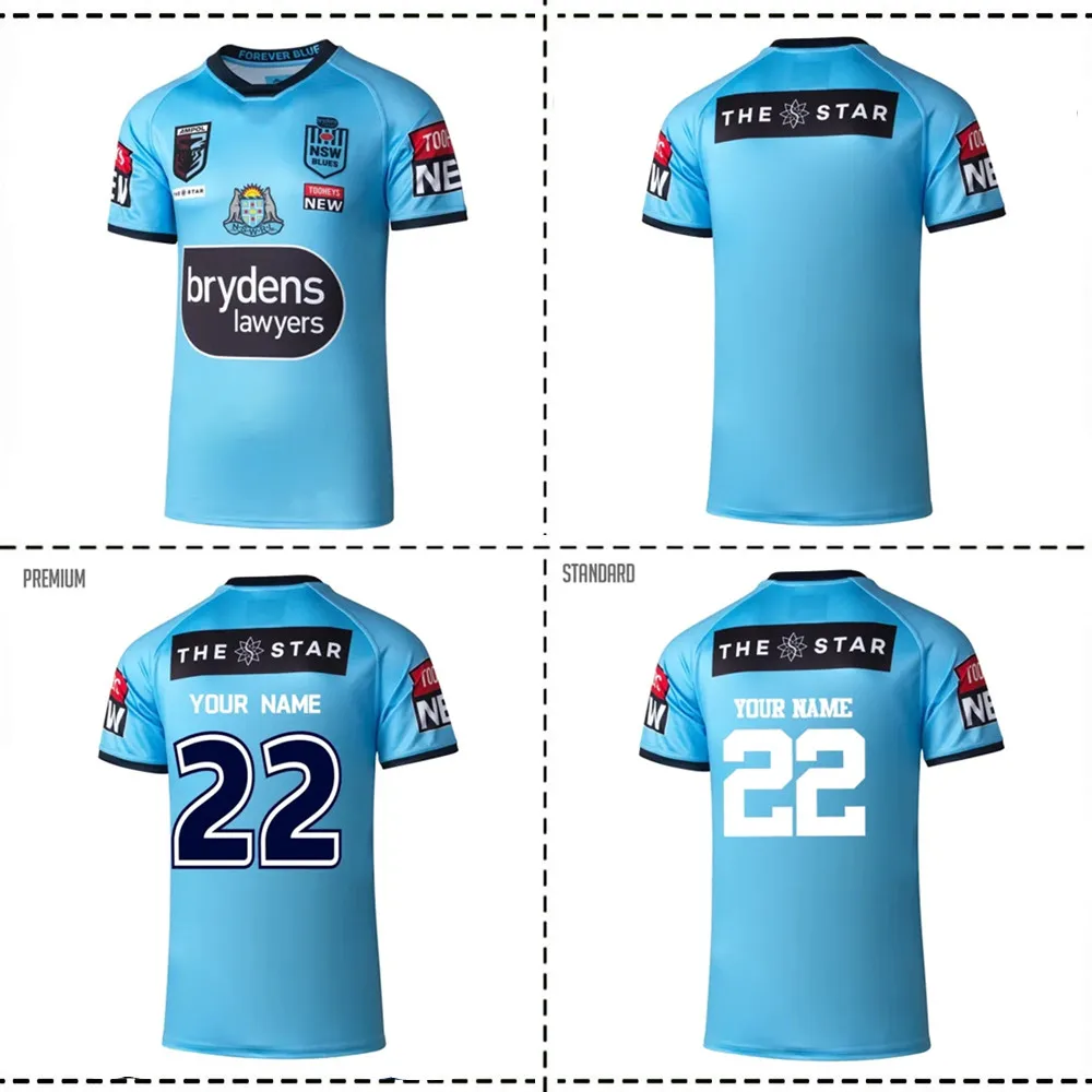

2022 г., NSW, голубой, оригинальный, домашний трикотаж, 2022/2023 Nsw, голубой, домашний/выходной, регби-Джерси, короткий размер, S--5XL