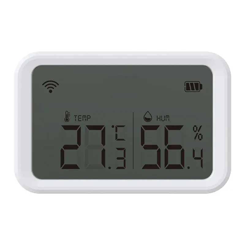 

HomeKit ZigBee Temperature Humidity Sensor And Lux Light Detector With LCD Screen Works With Alexa Google Assistant
