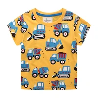jumping meters 2022 new arrival boys tshirts cotton summer cars print cute baby clothes short sleeve tees tops kids wear