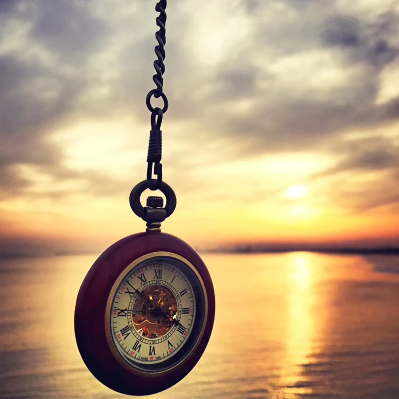 

Часы наручные Rosewood мужские/женские механические, Автоматические классические ретро-часы с полым ремешком, старые антикварные часы медсест...