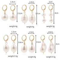 new bohemia drop dangle earings for women summer pearl earrings random color earring clay smile evil pendant earring jewelry