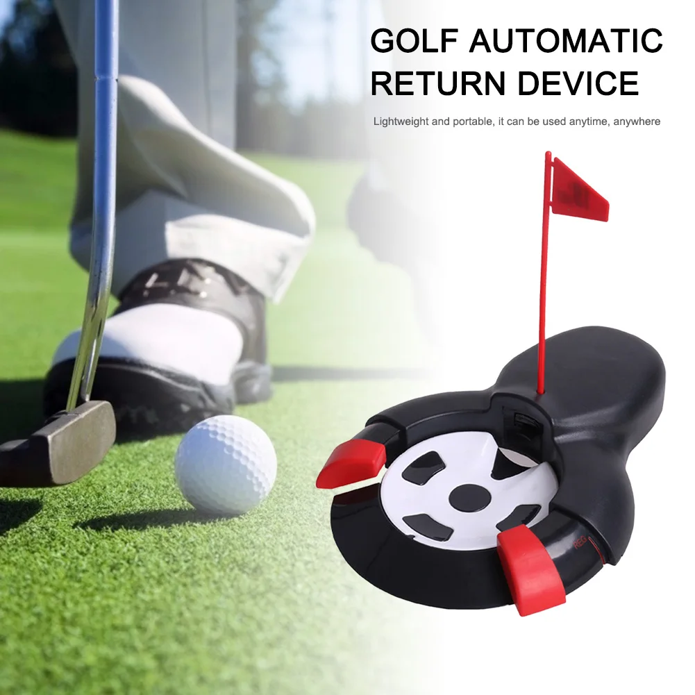 

Golf Returner Automatic Training Tool Golf Ball Return Machine Putting Returner for Indoor Outdoor Garden Lawn Golf Practice