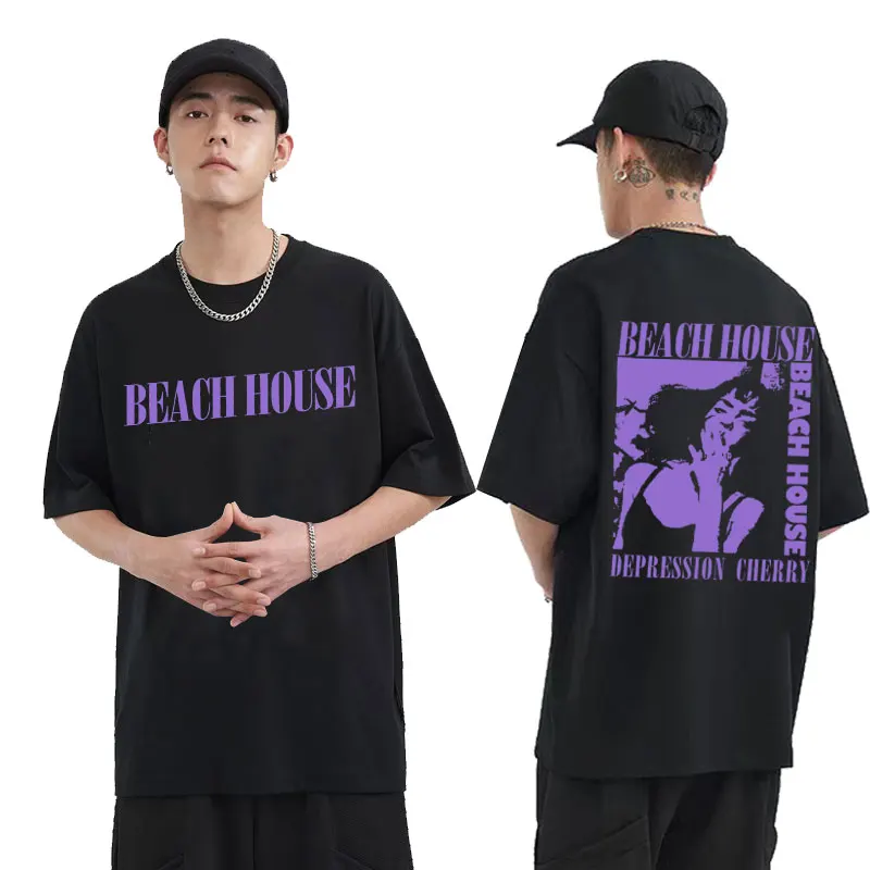 

Beach House Depression Cherry Double Sided Printed Tshirt Men Women Fashion Loose T Shirt Teen Dream T-shirts Male Short Sleeve