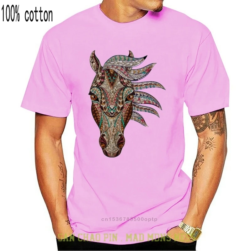 

Мужская футболка с коротким рукавом и принтом лошади