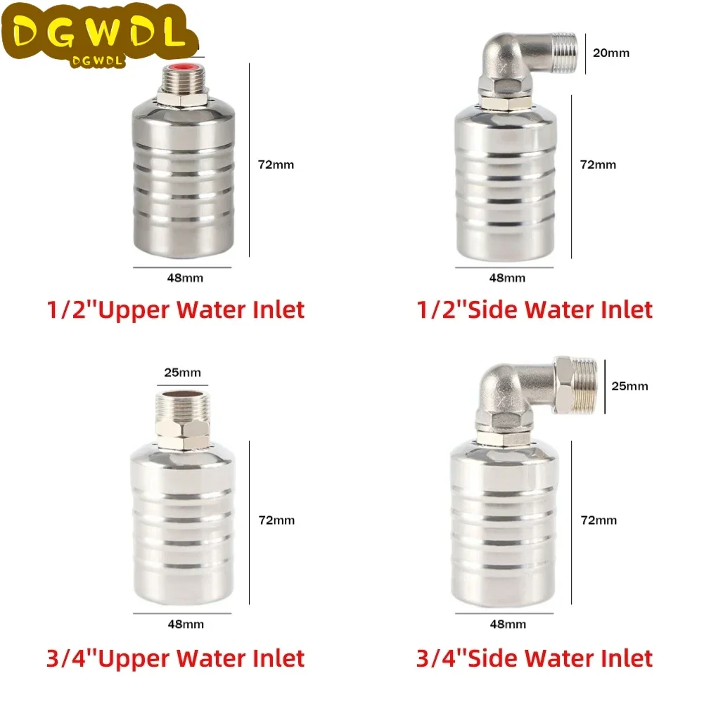 Автоматический клапан контроля уровня воды из нержавеющей стали