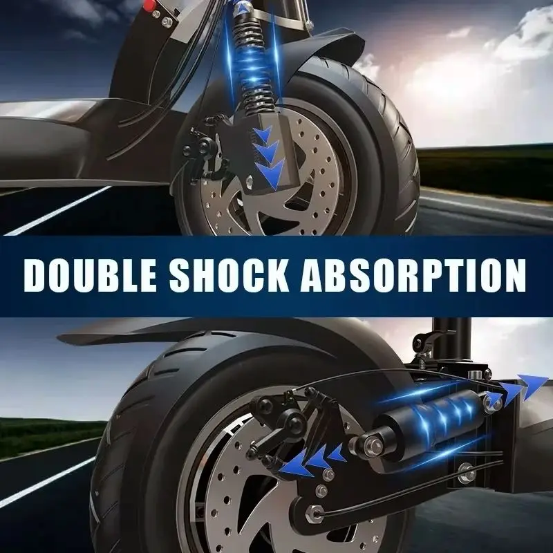 Электрический самокат X48 с одним двигателем 1200 Вт 48 В литиевая батарея E-самокат