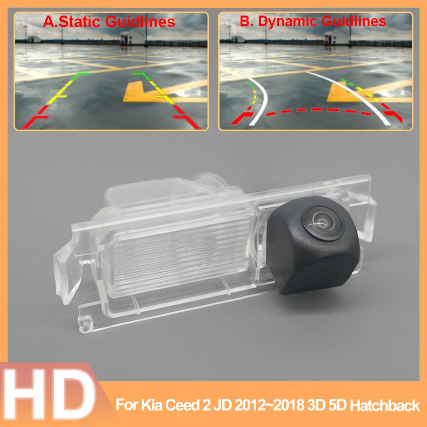 CCD HD AHD камера заднего вида рыбий глаз для Kia Ceed 2 JD 2012 ~ 2016 2017 2018 3D 5D хэтчбек