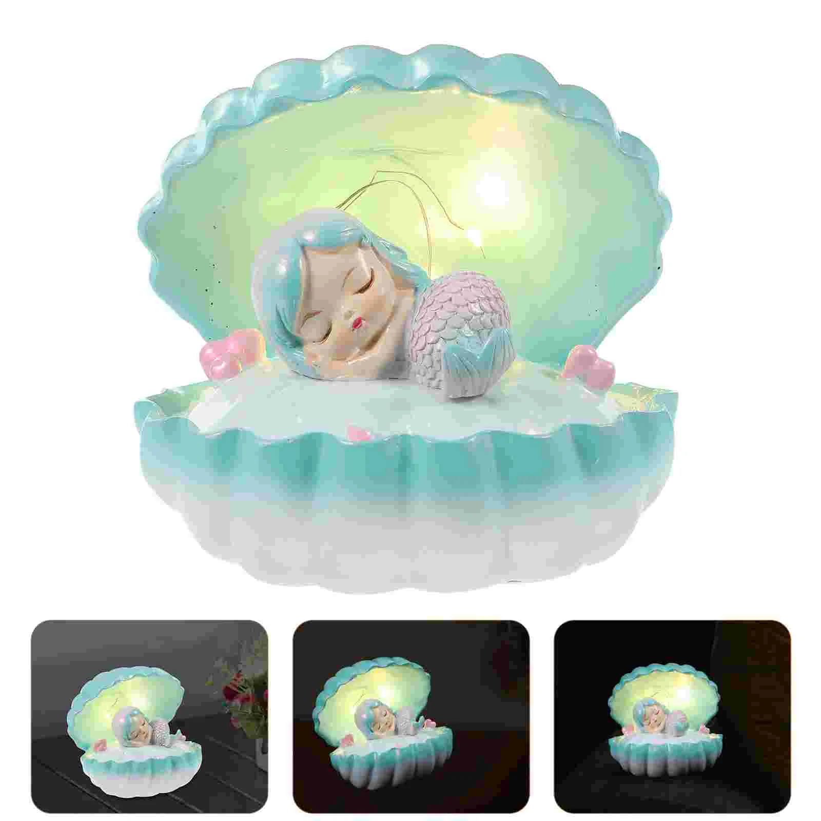 

Mermaid Star Light Room Decoration Cute Night Lamp Seashell Bedside Aesthetic LED Decorative Nightlight