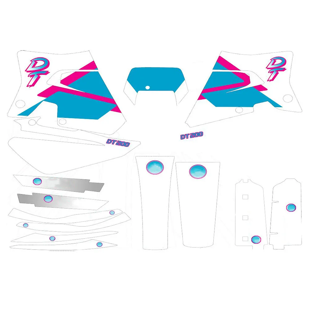 Для YAMAHA DT200WR DT 200WR DT200 WR мотоциклетные свободный изготовленный на заказ номера