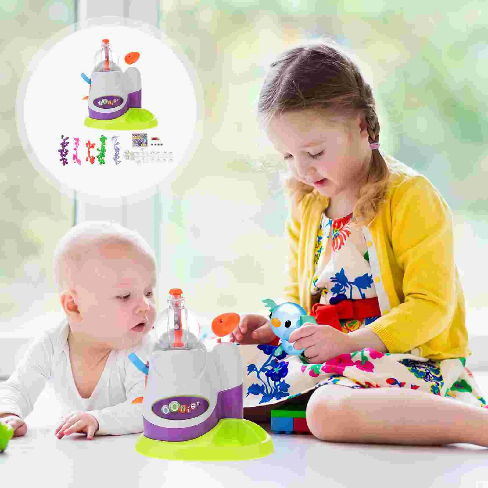 

Wave Stick Inflatable Toy Kids Assemble Game Toys Balloon Funny Inflator Toys Rubber Handmade DIY Sticky Ball Child Kid Gift