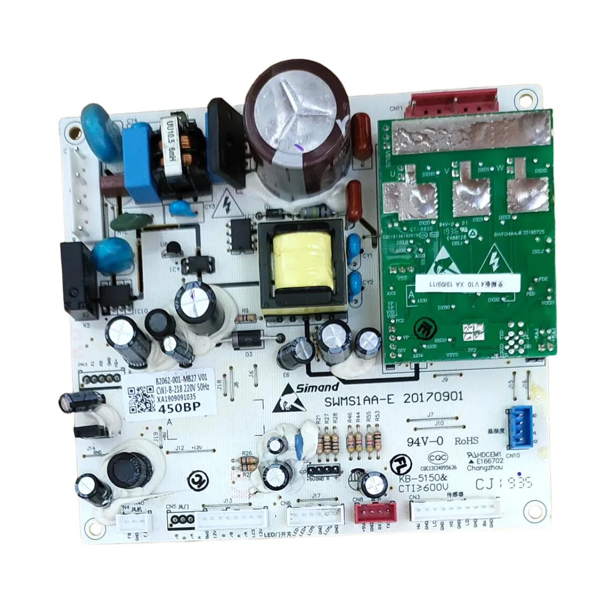 

Плата управления холодильником Skyworth BCD-456WGP B2062-001-MB27, детали морозильной камеры