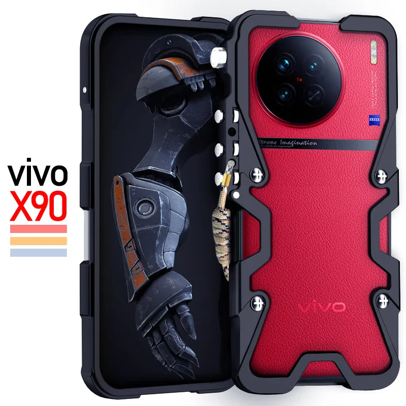 Роскошные армированные металлические алюминиевые Чехлы для телефона бампер Vivo