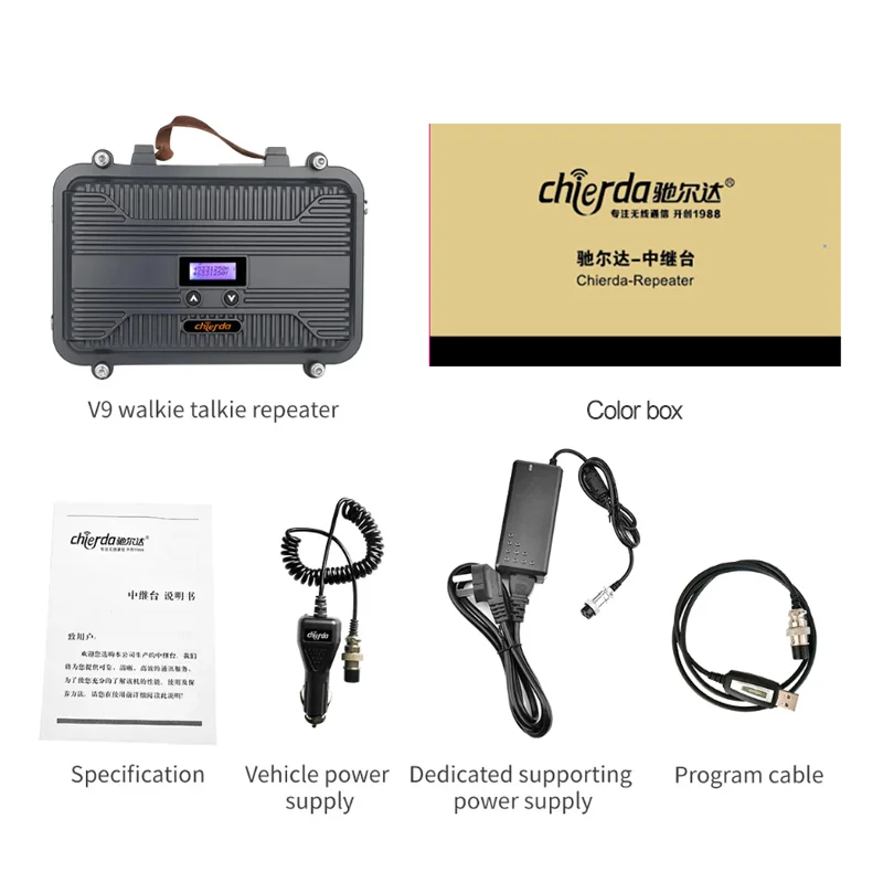 Портативная рация Chierda V9 дуплексный ретранслятор дальность действия 10 Вт 15 км