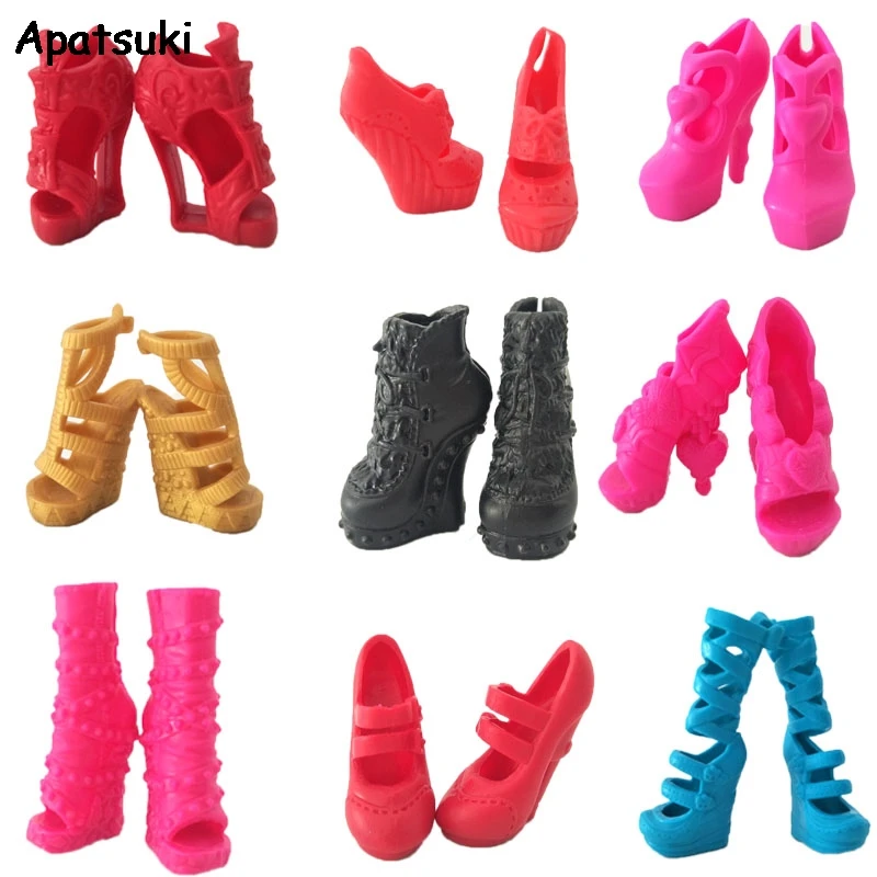 Фото 1 пара, туфли для куклы, монстры, на высоком каблуке, сандалии для куклы Ever After High, 1/6, аксессуары для кукол Demon Monster №1