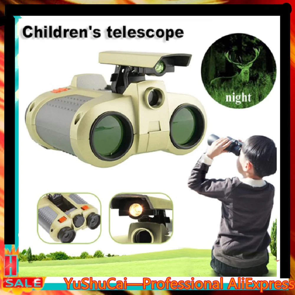 

Night Vision Viewer Surveillance Spy Scope Child Binoculars Toy Pop-up Light Tool 4x30mm lenses