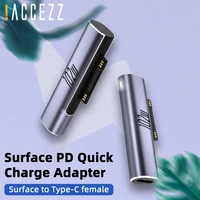accezz 102w pd usb c to for microsoft surface pro adapter fast charging plug power converter for surface 3 4 5 6 7 go pc tablet