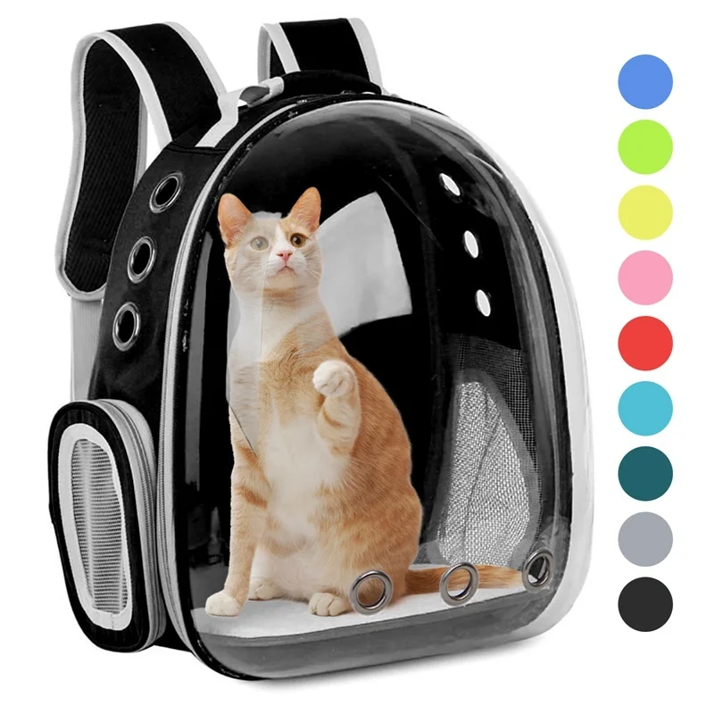 

Carrier Bags For Cats Outdoor Pet Shoulder Bag Carriers Portable Backpack Transparent Breathable Suitable For Small Dogs Cats