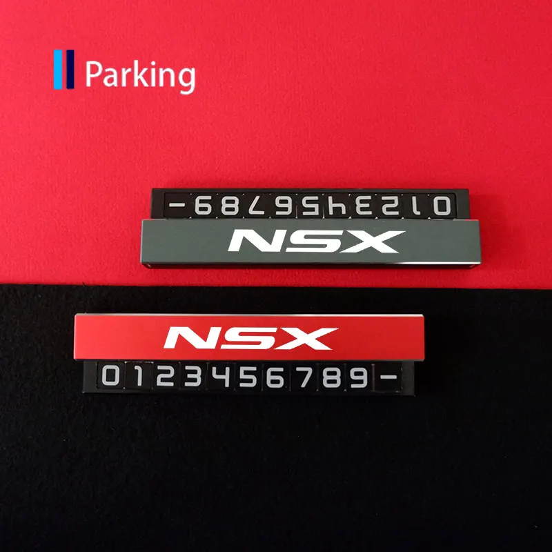 

Car Temporary Parking Card For Acura NSX Phone Number Stop Sign For Acura Integra TL TLX ILX RL NSX ZDX MDX RDX TSX RSX RLX CDX