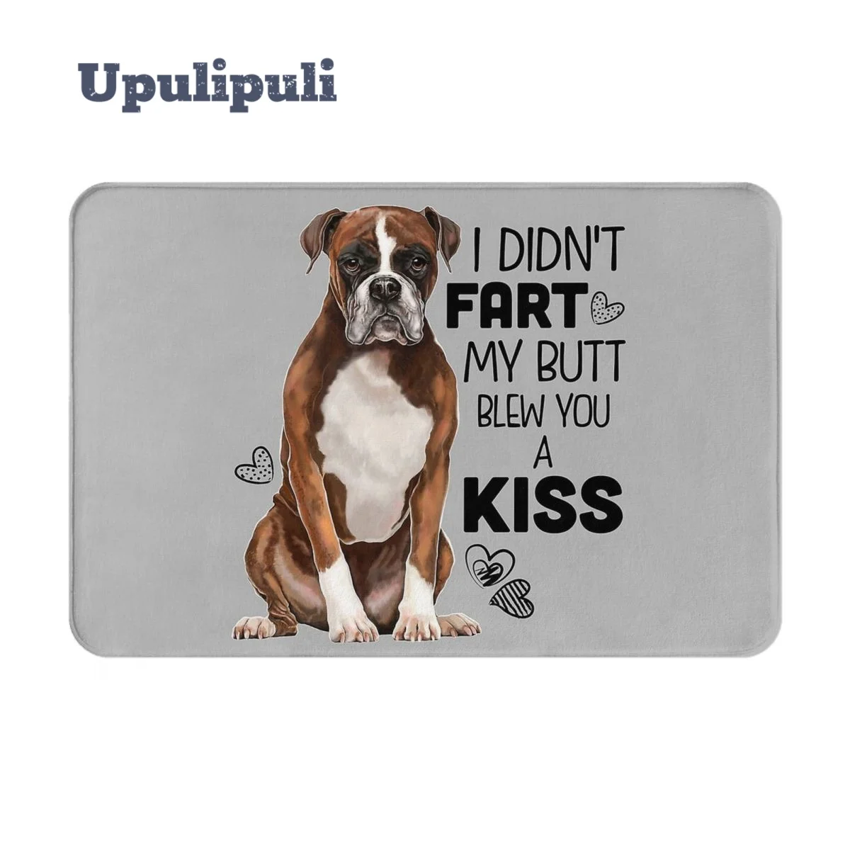 

Мягкий коврик для входной двери, с рисунком в виде собаки