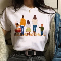 simple ladies oversized tops kawaii loving family graphic cute graphic print feminine t shirt short sleeve women clothes