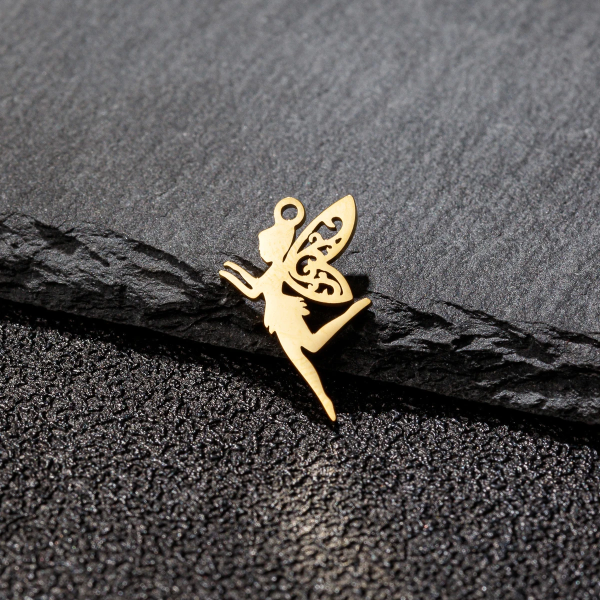 Shuangshuo 5 шт./лот Подвески Сказочный Ангел 18x11 мм подвески из нержавеющей стали для