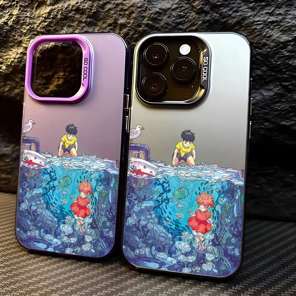 Anime Phone Case for P-Ponyos on the CliffS Xiaomi Mi 14T 14 13 12 12T 11 Lite Poco X6 F6 F5 X5 F4 F3 X3 GT Pro 4G 5G Back Cover