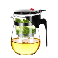 new 500ml heat resistant glass teapot with removable filter tea set 1 tea pot 2 teacup tea pot good clear kettle