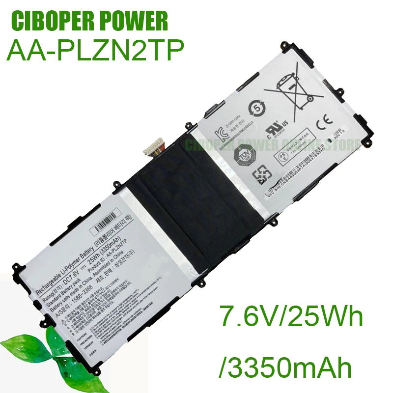 

CP Genuine Laptop Battery AA-PLZN2TP 7.6V/25Wh/3350mAh For ATIV Tab 3 10.1 K01UK XE300TZC 1588-3366 Tablet PC