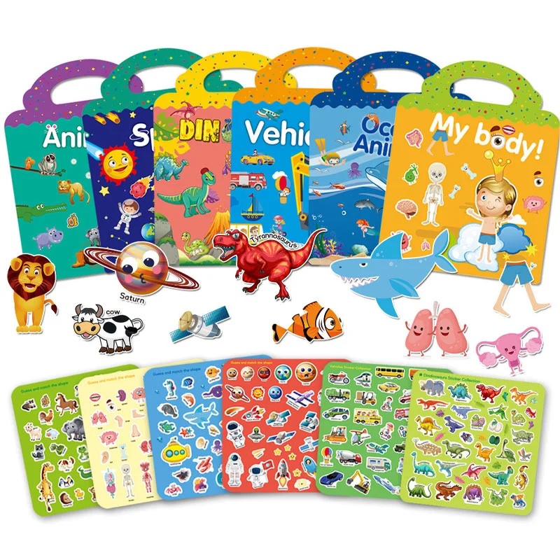 Toon Diy Puzzle Educational Cognition Learning Toys For Chil