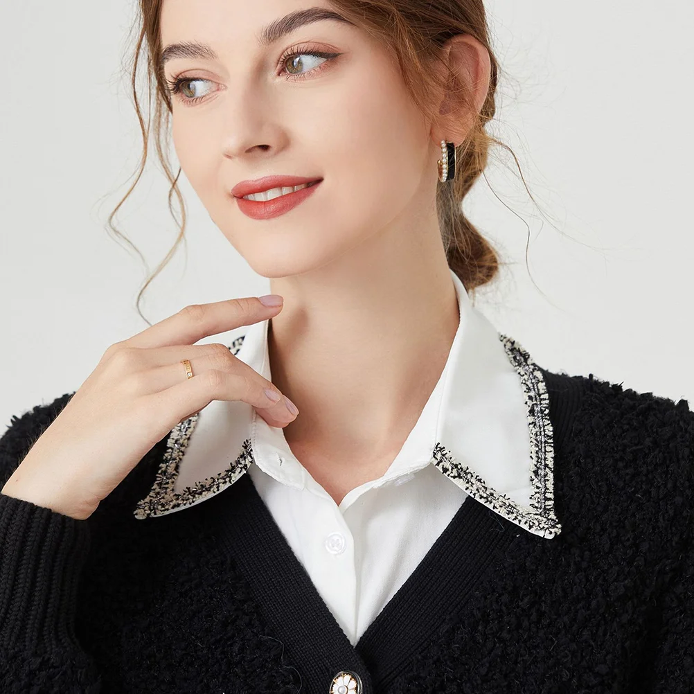 

Detachable Blouse Collar Fashionable Fake Women False Shirt Cotton Girl Child DIY