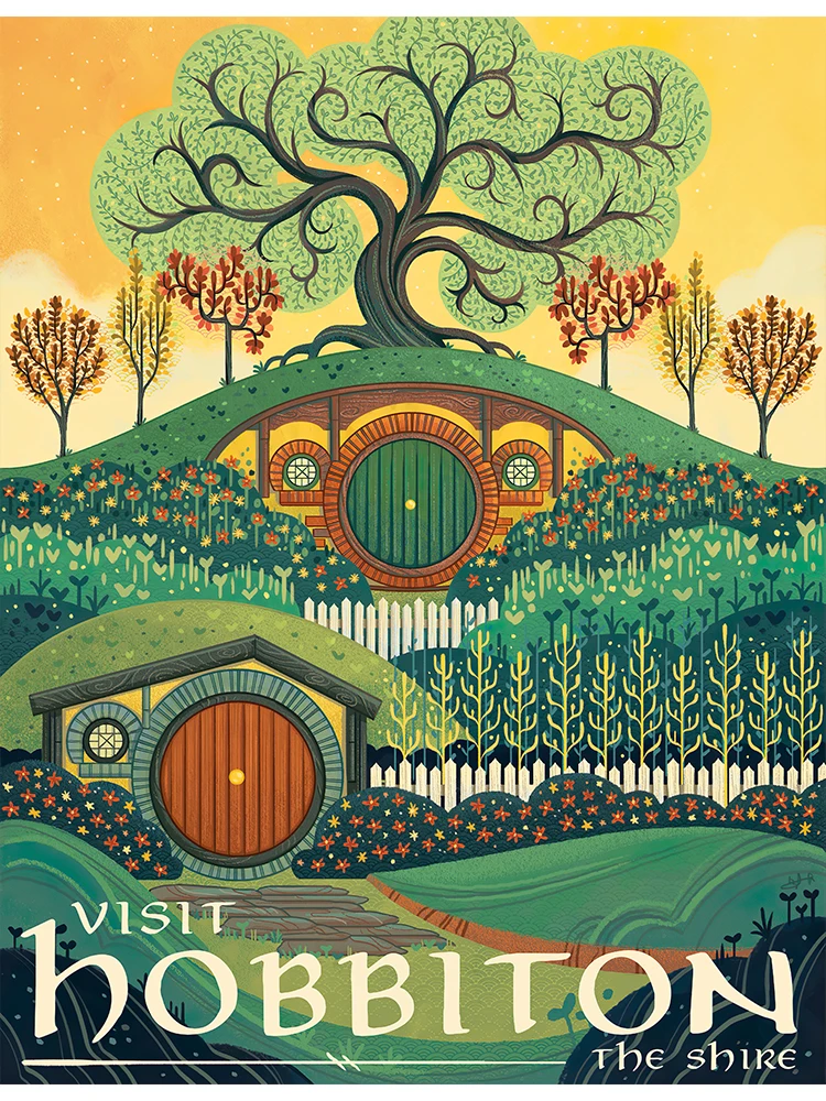 

Абстрактное кольцо Искусство ретро постер для путешествий Картина на холсте винтажная пленка Мордор замок лорд Волшебная стена детская кровать комната Домашний Декор картина