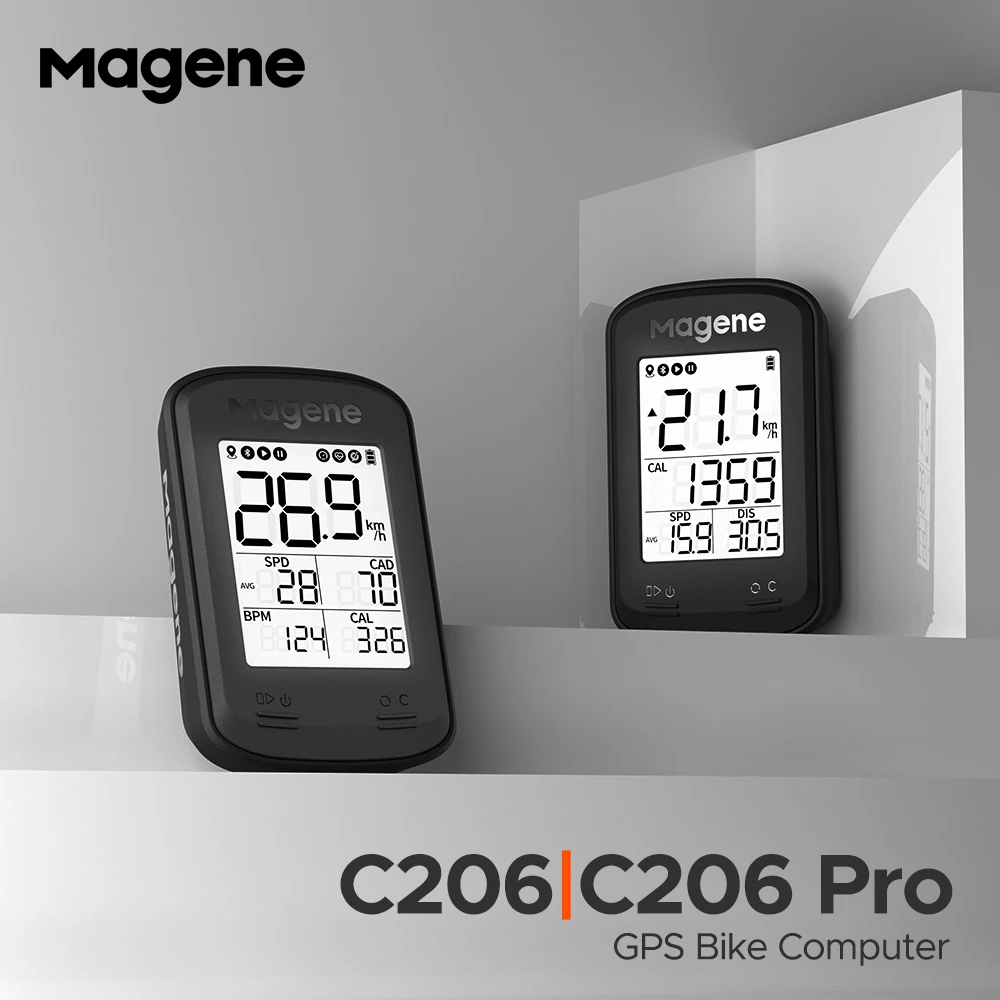 

Magene C206 C206 Pro Bicycle Computer Wireless GPS Speedometer Cadence Sensor Waterproof Road MTB Bike Bluetooth ANT Odometer