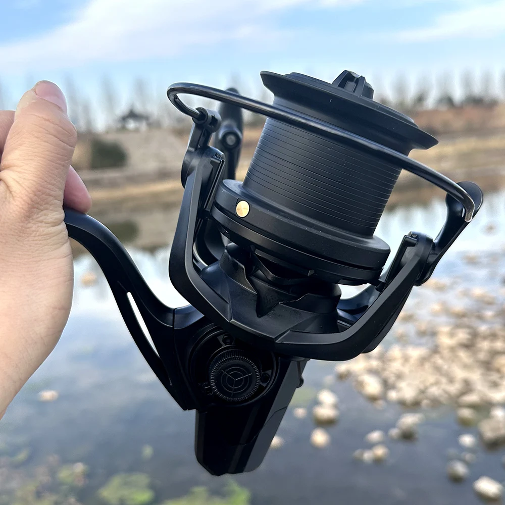 GHOTDA Большие безынерционные спиннинговые катушки для рыбалки 8000 9000 10000 12000 14000