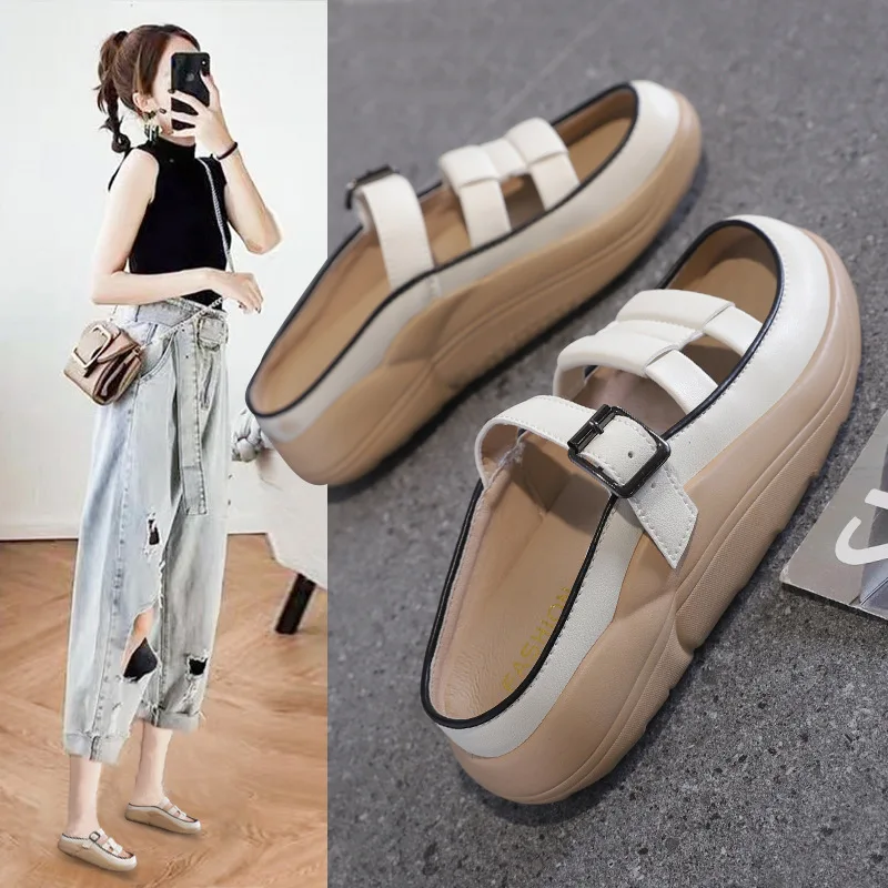 

Women Summer Sandals Casual Clogs Breathable Soft Beach Slippers Flip Flops Shoes No-slip Mute Home Shoes Slides Chaussure Femme