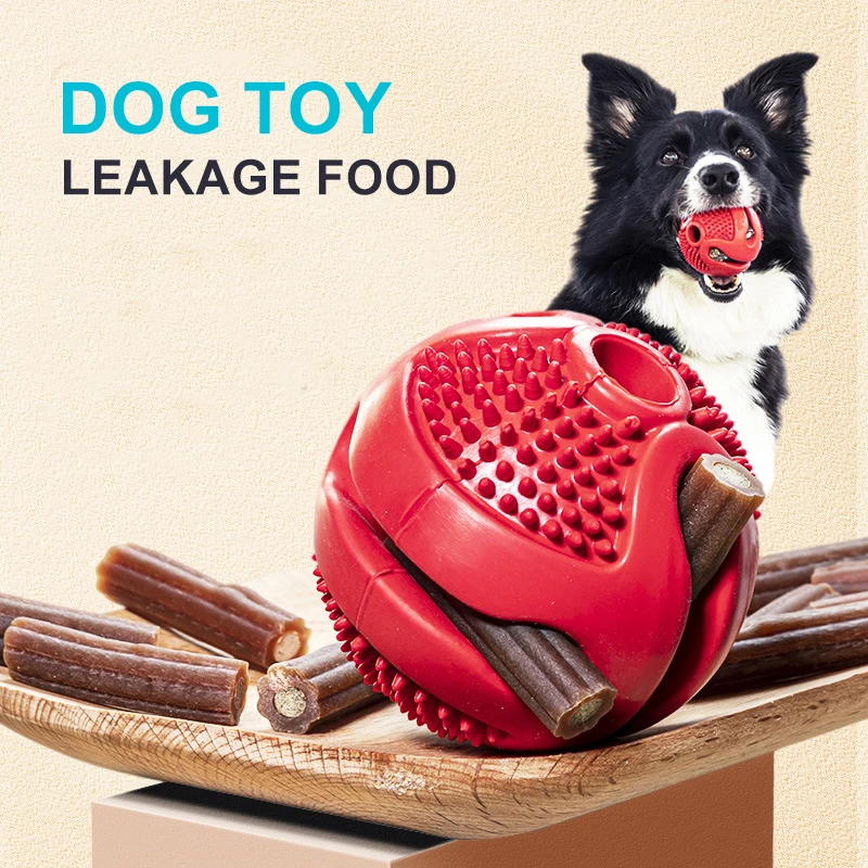 

Pet Leakage Food Toy Dogs Ball Toy Healthy Feeder Food Interactive Pet Training Toy Dog Food Dispenser Non-toxic Pets Chew Toy